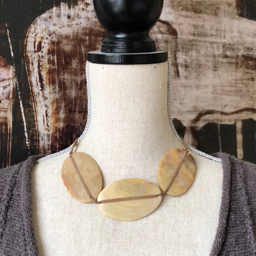 Natural shell necklace.